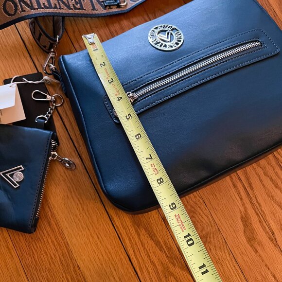 $ FIRM. NWT Italian VALENTINO ORLANDI Adjustable Crossbody Bag, Wallet Purse - Picture 13 of 14